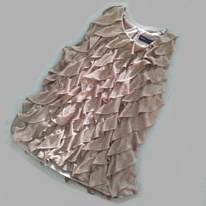 OASIS BY FOSCHINI FRILLED TOP